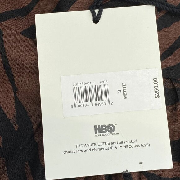 Banana Republic Women’s Wrap Maxi Dress – The White Lotus Zebra Print – Brown SP - Picture 5 of 11